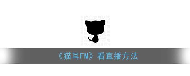 《猫耳FM》看直播方法