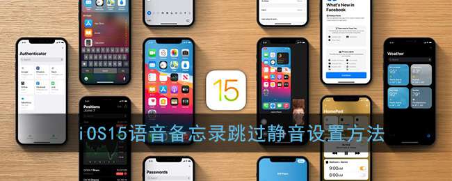 iOS15语音备忘录跳过静音设置方法