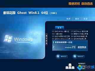 番茄花园win8 64位系统下载