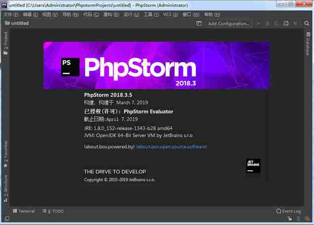 phpstorm2019中文版 2019.3.4 正式版