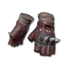 punk knuckle gloves (red)